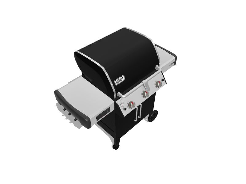 Weber Genesis II EX-315 Black 3-Burner Natural Gas Grill in the Gas Grills  department at