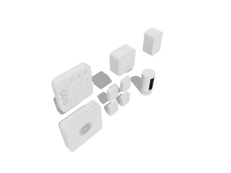 Ring Alarm Security Kit 9-Piece (2nd Gen) White 4K19SZ-0EN0 - Best Buy