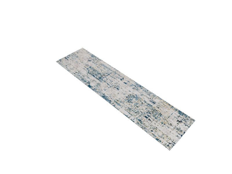 Origin 21 with STAINMASTER Quatro 8 X 10 Dark Blue Indoor Abstract Area Rug  in the Rugs department at