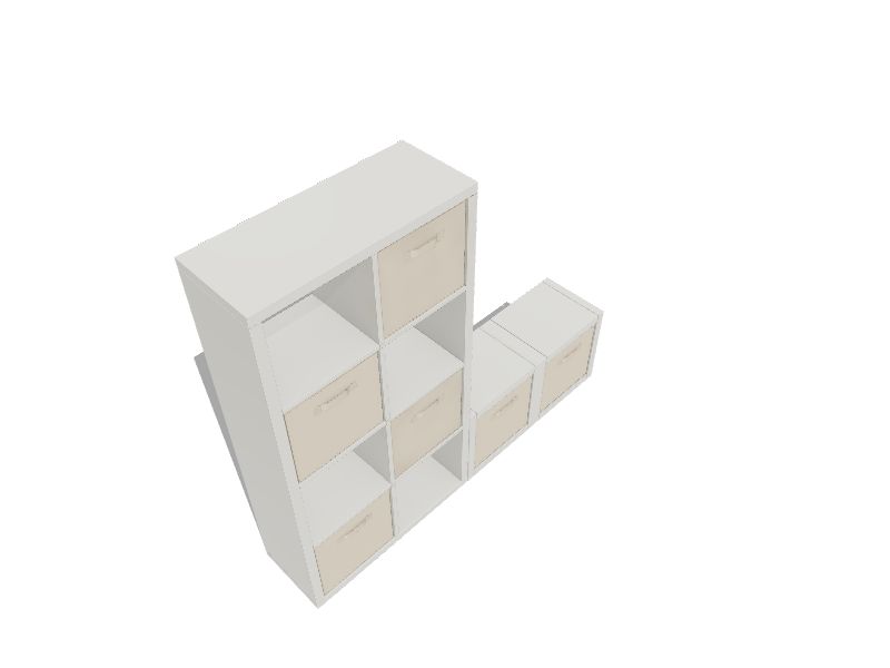 Hastings Home 8-Piece Set of Storage Cubes Beige