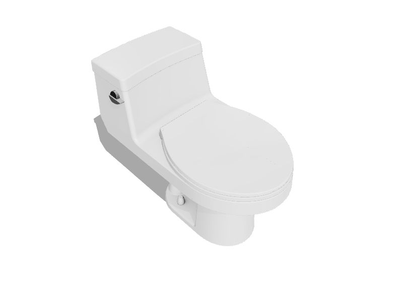 American Standard Mainstream White Elongated Chair Height 1Piece Soft