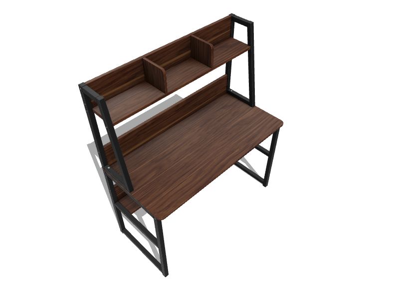 Tribesigns Hoga-C0151 23.6-in Brown Modern/Contemporary Computer Desk Hutch  Included in the Desks department at