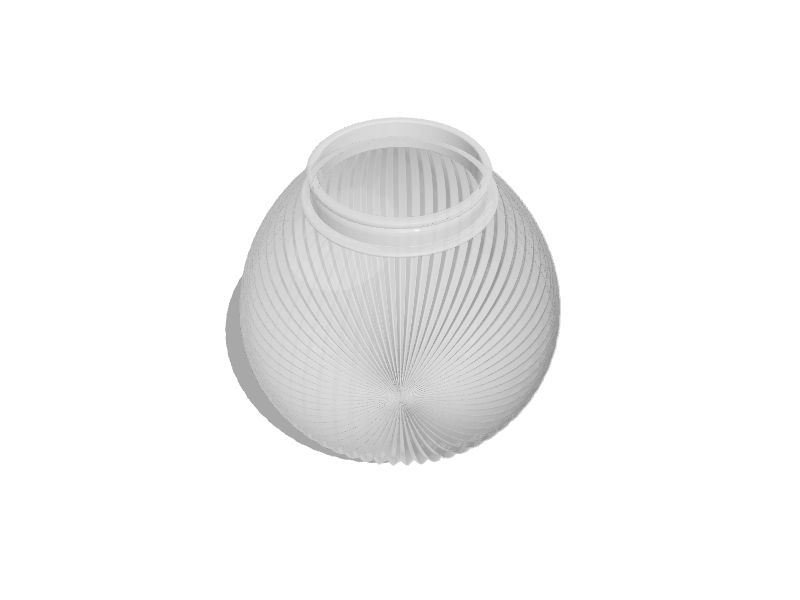 Style Selections 6.2in x 6.3in Globe Clear Glass Ceiling Fan Light