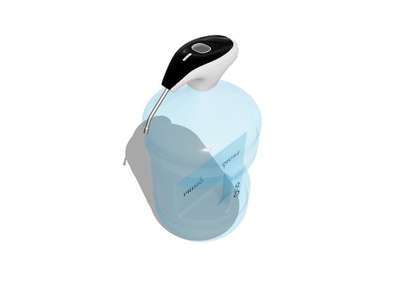 Primo White Water Bottle Pump - Dispenses Refreshing Room Temperature Water  - Money-Saving Coupons Included in the Water Coolers department at