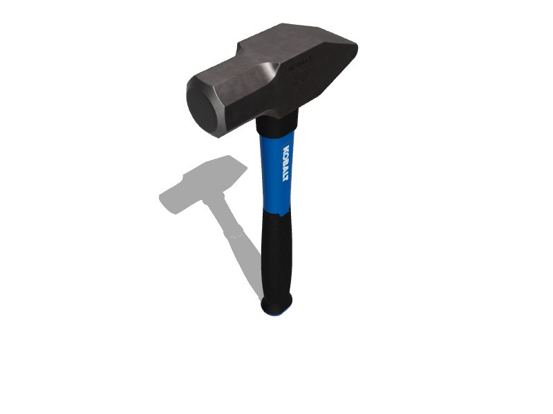 Kobalt 16-oz Smooth Face Steel Head Fiberglass Claw Hammer