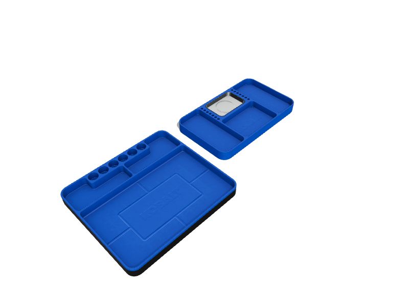 Tool Tray Silicone 3 Piece Set Color Blue S&B - Merchant Automotive