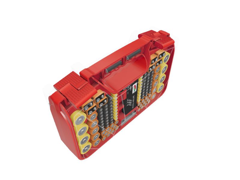 Battery Daddy Battery Organizer 180-Compartment Plastic Small