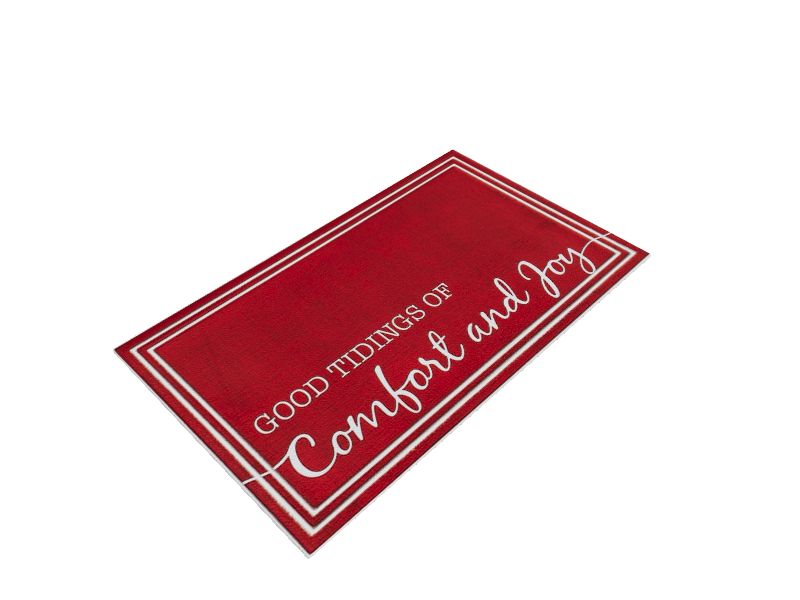 allen + roth 11/2ft x 21/2ft Red Rectangular Indoor or Outdoor Door