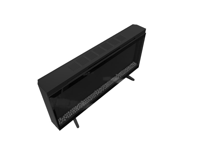 Style Selections 42-in W Black Infrared Quartz Electric Fireplace at  Lowes.com