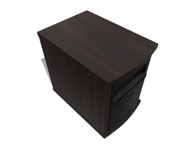 Duraflame Up to 1500-Watt Infrared Cabinet Indoor Electric Space Heater  with Thermostat and Remote Included in the Electric Space Heaters  department at Lowes.com