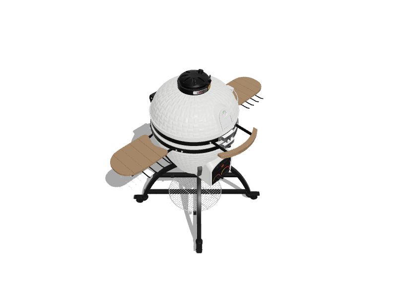 Vision Grills Elite Series XR402 Deluxe Ceramic Kamado Grill White