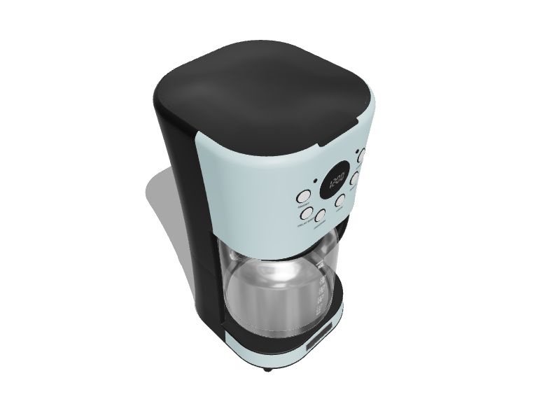 Haden 12-Cup Turquoise Residential Drip Coffee Maker in the Coffee