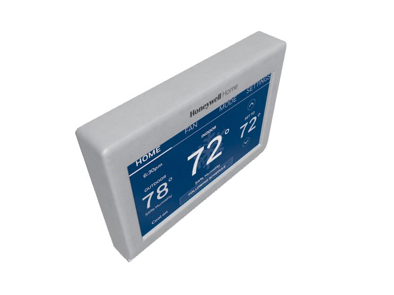 Honeywell - Smart Color Thermostat with Wi-Fi Connectivity - Silver