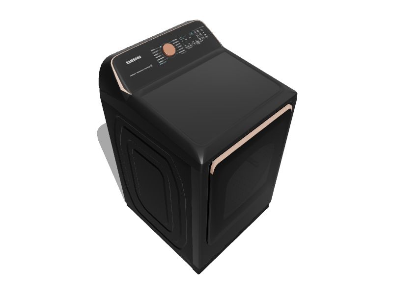 Samsung 7.4cu ft Steam Cycle Smart Electric Dryer (Brushed Black