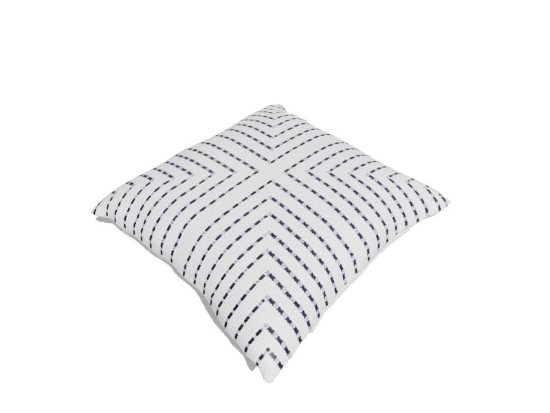 Origin 21 Striped Black/White Square Throw Pillow in the Outdoor Decorative  Pillows department at