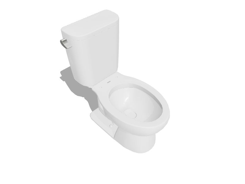 TOTO Entrada Cotton White Elongated Chair Height 2piece WaterSense