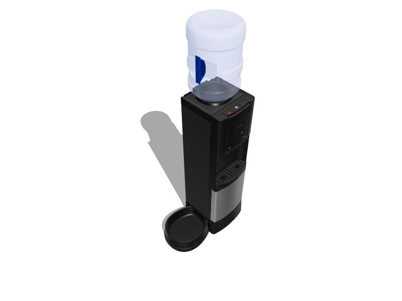 Primo Deluxe Freestanding Water Dispenser with Pet Station - Black