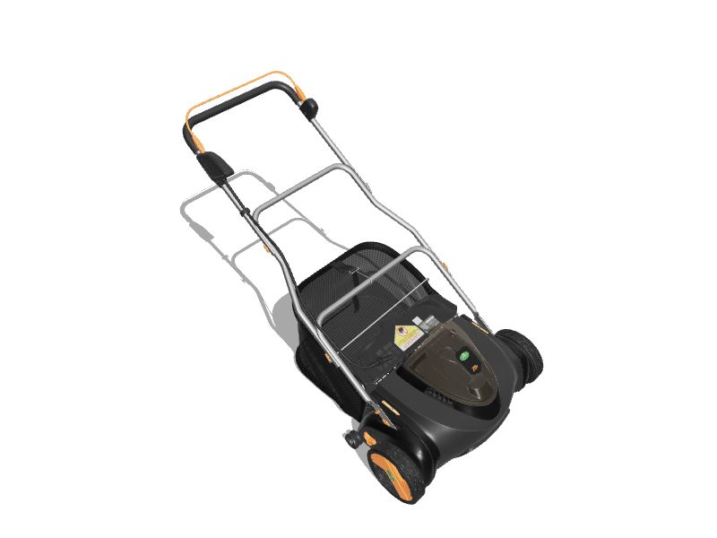 Fiskars StaySharp Reel Lawn Mower, 17-Inch Cut Width, 5-Position