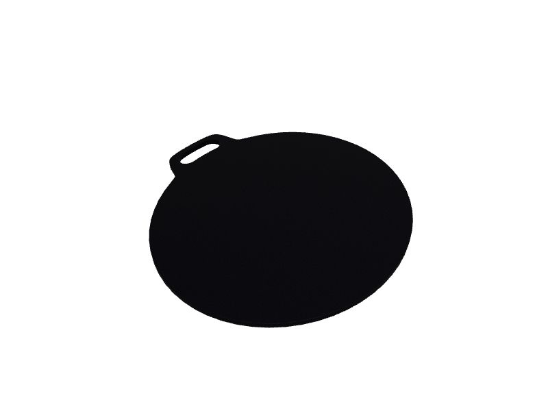 Victoria Cast Iron Pizza Crepe Pan, Dosa, Roti Tawa, Budare, 15 Inch, Black  & 12-Inch Cast-Iron Comal Pizza Pan with a Long Handle and a Loop Handle