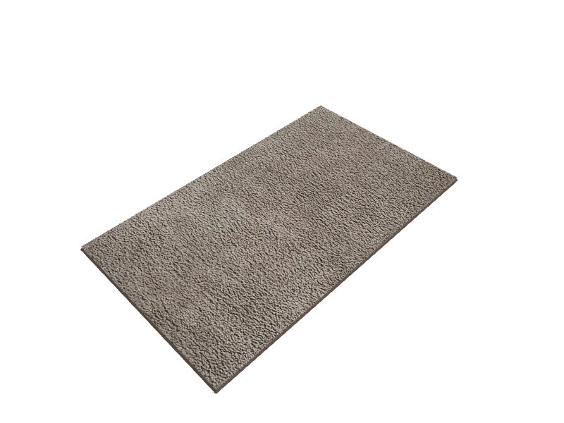 allen + roth 20-in x 32-in Taupe Cotton Bath Mat in the Bathroom