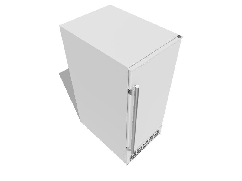 EdgeStar 25lb Reversible Door BuiltIn Cubed Ice Maker (White) in the