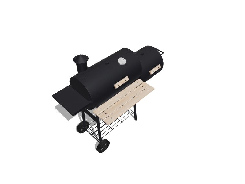 vidaXL Smoker BBQ Nevada XL Black