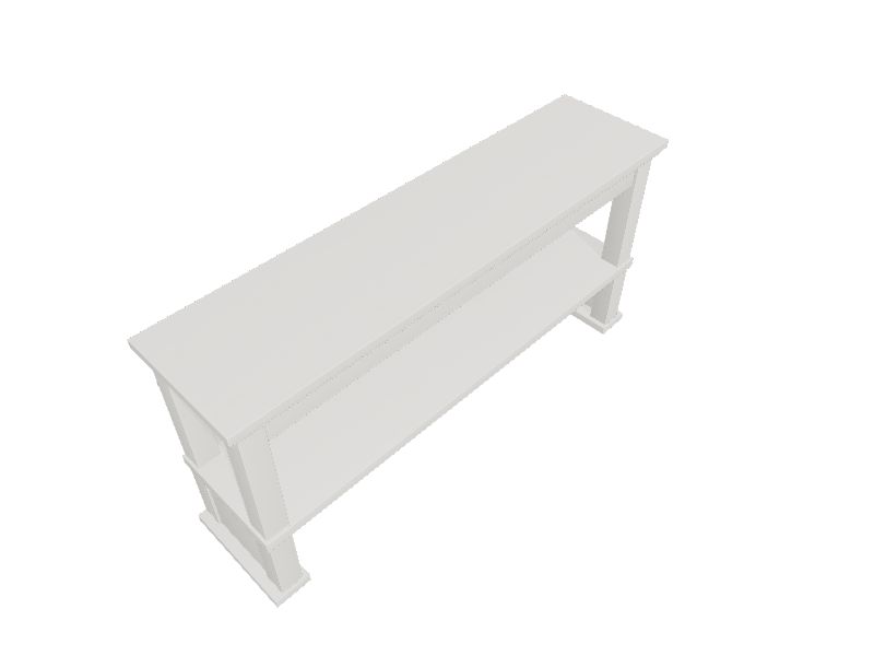 Allen + Roth 23.75-in L x 26.25-in H x 8-in D Tiered Shelf