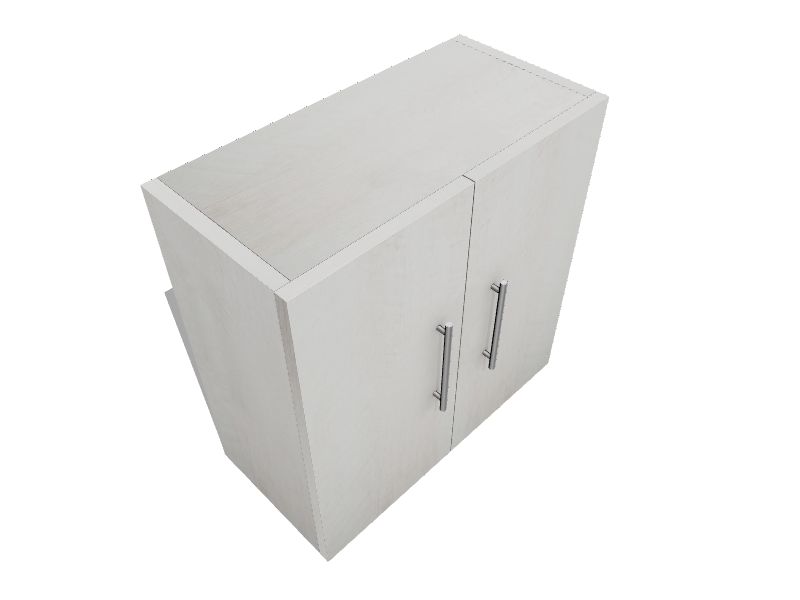 Ameriwood Home Camberly 12.36in W x 23.68in H Wood Composite Magnolia Oak Wallmount Utility