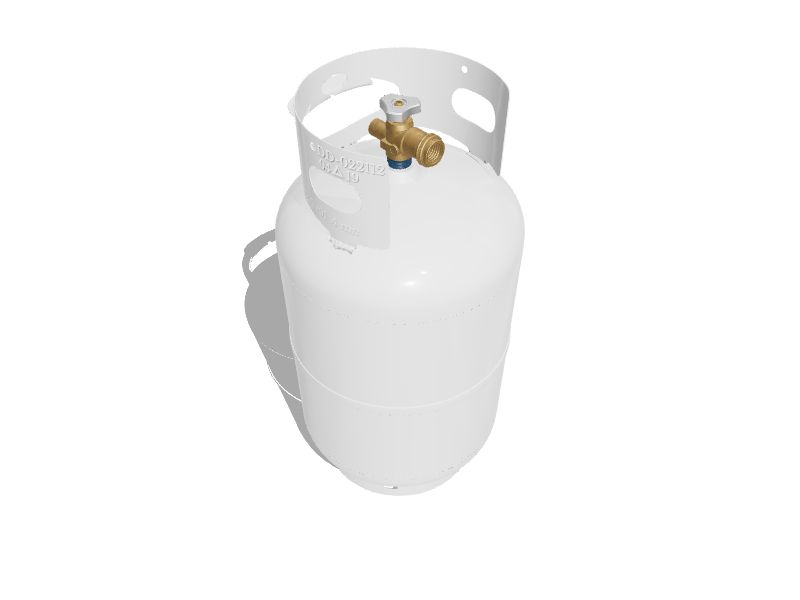 Flame King 11LB Empty LP Cylinder with Type1 OPD Valve Steel