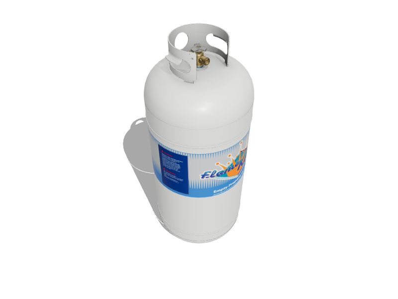 Flame King 10 Pound Propane Tank Cylinder with Type 1 OPD Valve