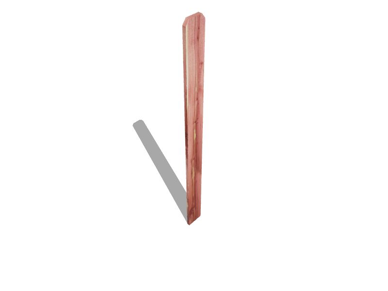Midwest Cedar 5/8in x 51/2in x 6ft Eastern Red Cedar Dog Ear Fence