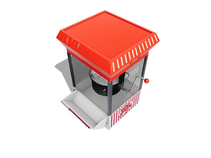 Nostalgia 0.3-Cup Oil Tabletop Popcorn Machine - Red | Pops 10 Cups per  Batch | UL Safety Listed | Dishwasher-Safe Parts | Includes Popcorn Kits