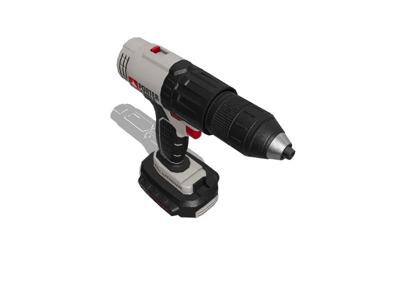 PORTER-CABLE Porter Cable 20 V Right Angle Drill, PCCD750B at