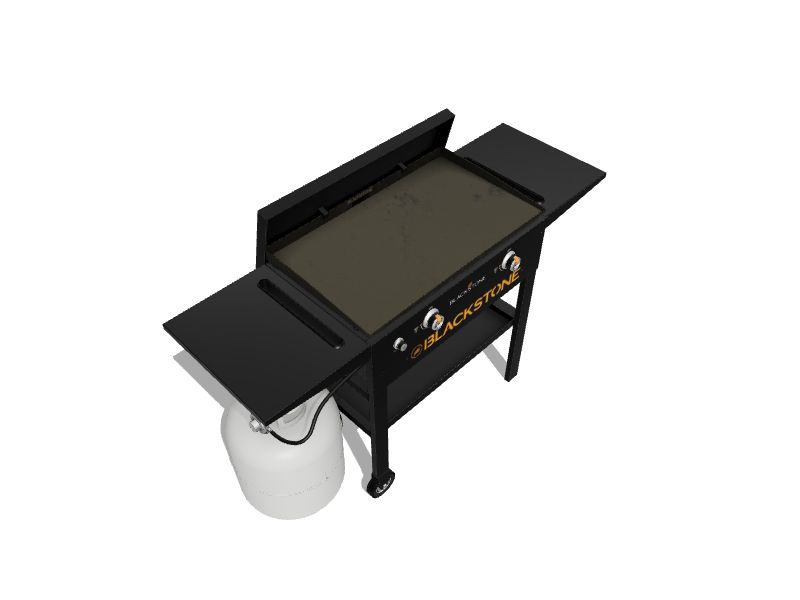 Blackstone 28 in. 2-Burner Propane Gas Griddle (Flat Top Grill) Station in  Black with Hard Cover 1924 - The Home Depot