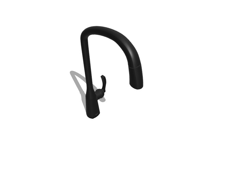 Delta Stryke Matte Black Single Handle Pulldown Touch Kitchen Faucet