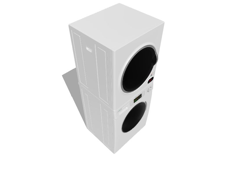 Equator Advanced Appliances Electric Stacked Laundry Center with 1.6cu