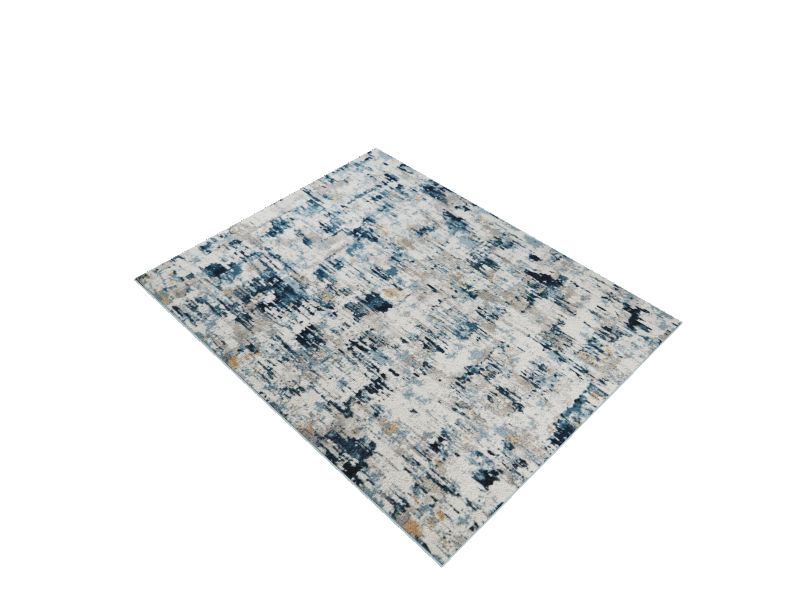 Origin 21 8 x 10 Gray/Blue Indoor Abstract Area Rug in the Rugs ...