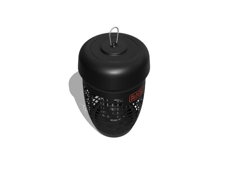 Black+decker 7-Watt Indoor and Outdoor Electric Bug Trap, Black