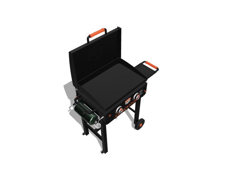 Blackstone On the Go Tailgater Griddle Combo 534-Sq in Black