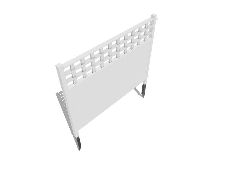 Zippity Outdoor Products Keswick 2 Panels 3.5ft H x 3.5ft W White