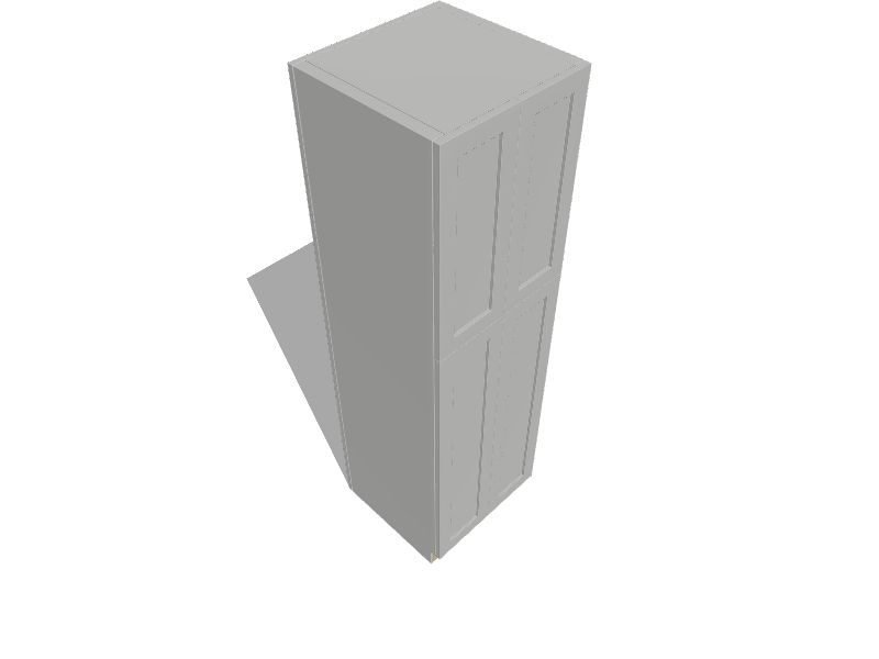 Lue Thornbury 24 In W X 84 H D Pastel Gray Painted Door