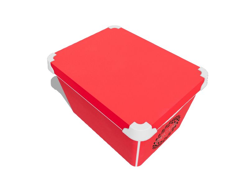 Simplify 60 Ornament Storage Box - Red