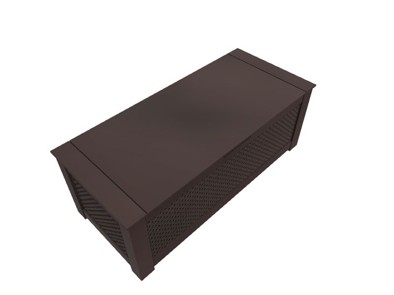 Rubbermaid 1837305 Patio Chic 65 Wide Resin Outdoor Storage Box - Brown -  Bed Bath & Beyond - 27778264