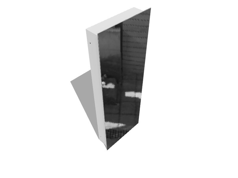 Jensen Illusion 13in x 36in Recessed Mount Frameless Mirrored