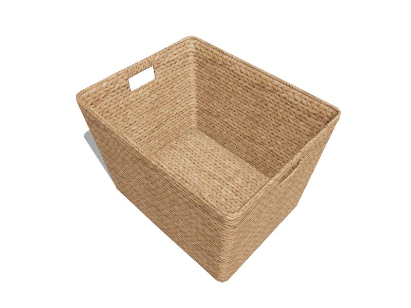 Birdrock Home 3-Pack 11.25-in W x 9-in H x 13-in D Brown Wicker Basket