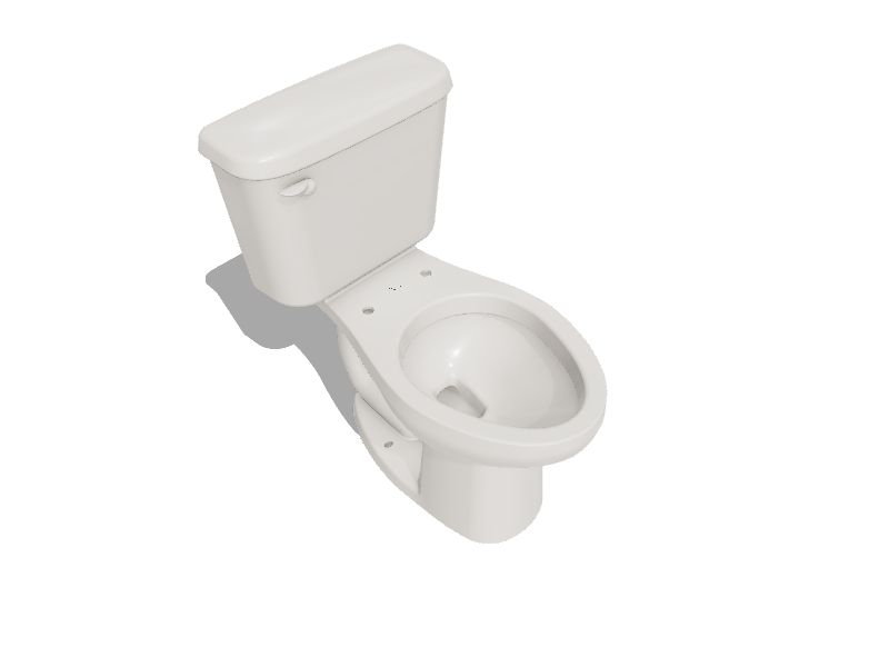 American Standard Colony White Elongated Chair Height 2piece