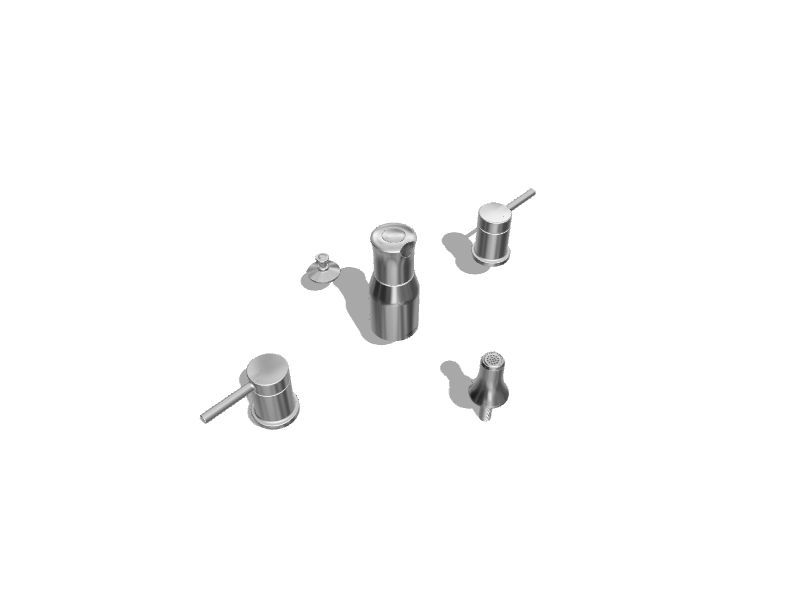 Moen Align Chrome Vertical Spray Bidet Faucet Trim Kit at