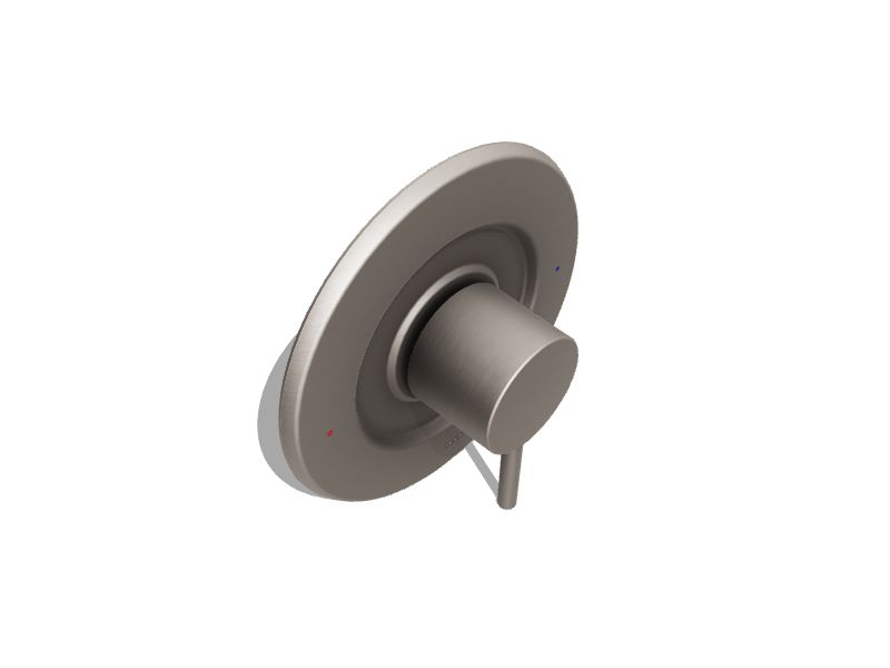 Script Handle Moen Positemp Brushed Nickel 1 -Handle Lever Shower Faucet Handle at ...