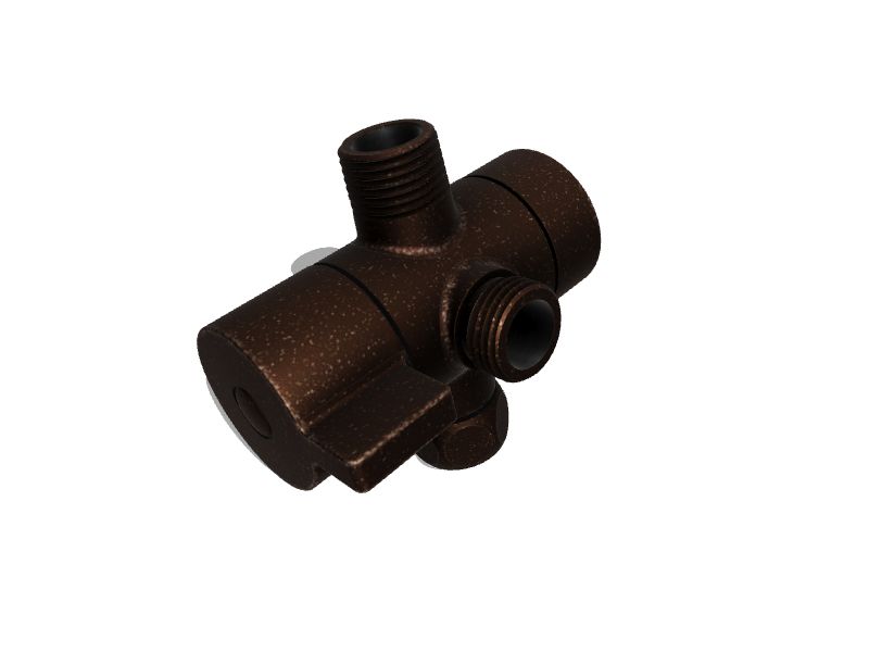 Moen OilRubbed Bronze Shower Arm with Diverter at