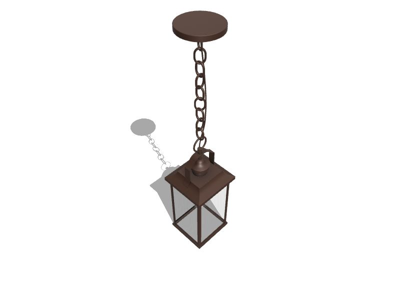 Kichler Linford Olde Bronze Traditional Clear Glass Lantern